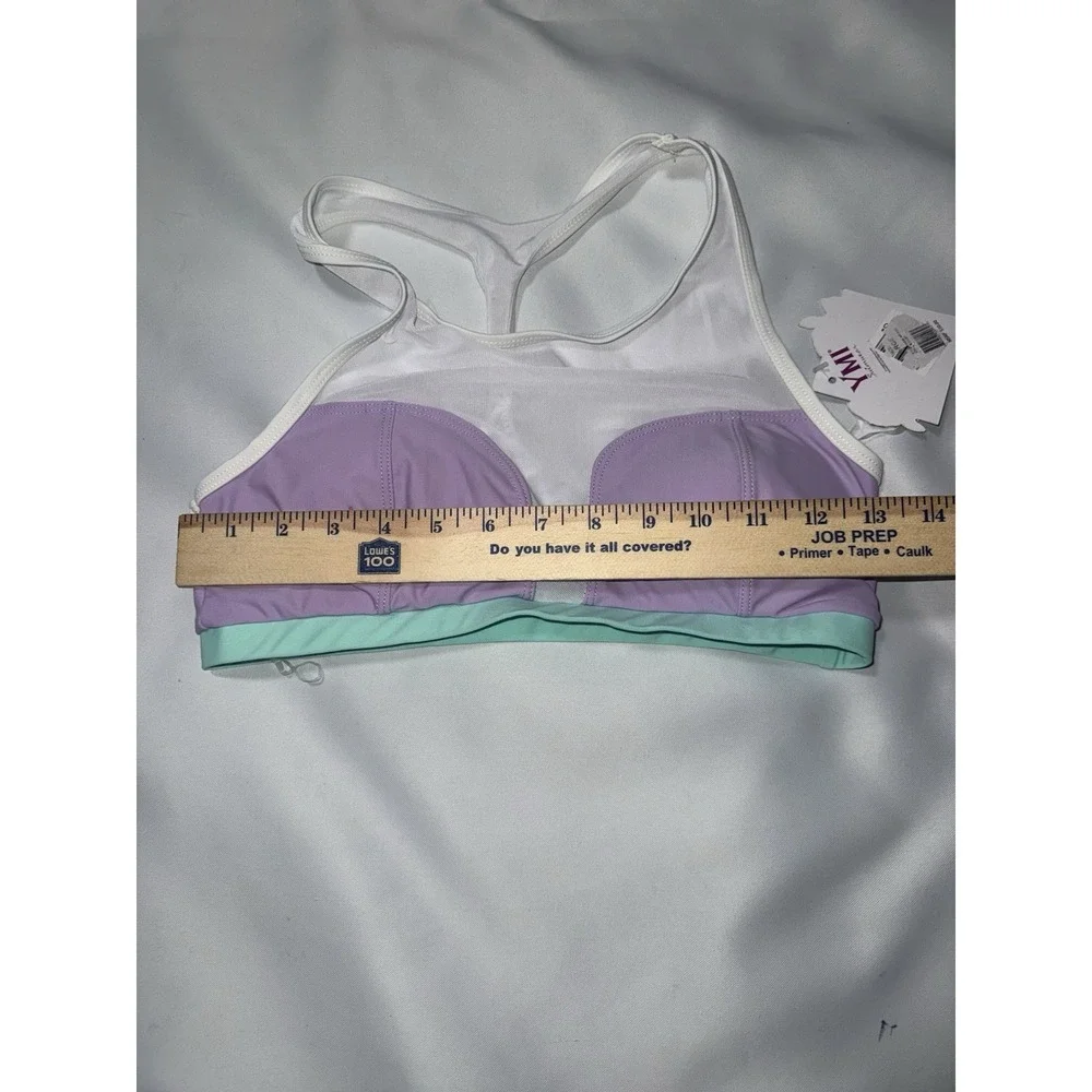 YMI 2 Pc Swimsuit Size XL Lavender And Teal Pastel  Bikini‎ Bathing suit